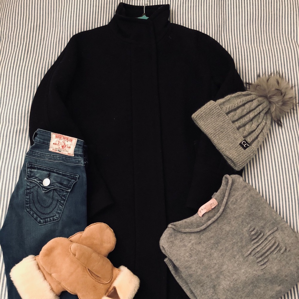 J.Crew Stadium Cocoon Coat NWOT Sz 0